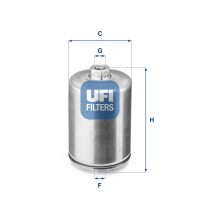 31.748.00 UFI Паливний фільтр