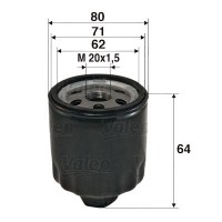 586003 VALEO Масляний фільтр