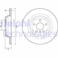 BG4754C DELPHI Гальмівний диск