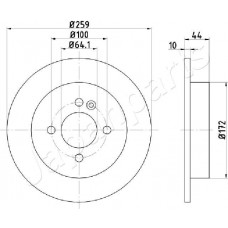 DP-0132 JAPANPARTS Гальмівний диск