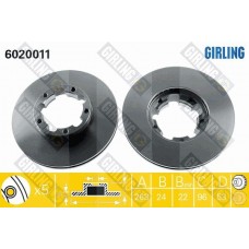 6020011 GIRLING Гальмівний диск