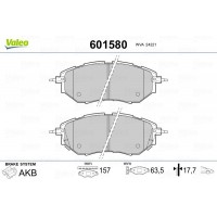 601580 VALEO Комплект гальмівних колодок дисковий гальм