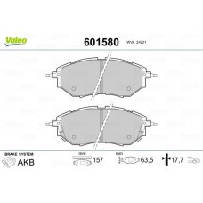 601580 VALEO Комплект гальмівних колодок дисковий гальм