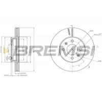 CD7603V BREMSI Гальмівний диск