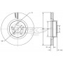 TX 72-74 TOMEX Brakes Гальмівний диск