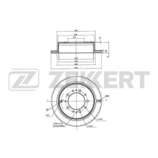 BS-5244 ZEKKERT Гальмівний диск
