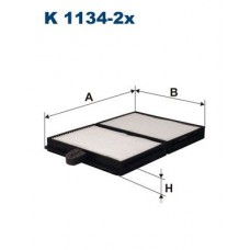 Фільтр повітря у внутрішньому просторі FILTRON K 1134-2x