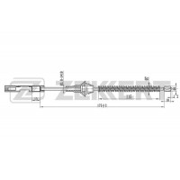 BZ-1325 ZEKKERT Тросик, cтояночный тормоз
