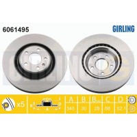 6061495 GIRLING Гальмівний диск