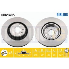 6061495 GIRLING Гальмівний диск