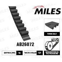 AB26072 MILES Зубчастий ремінь