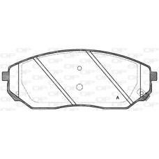 BPA1041.02 OPEN PARTS Комплект гальмівних колодок дисковий гальм