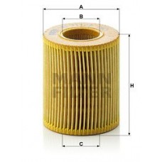 HU 711/2 x MANN-FILTER Масляний фільтр
