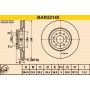BAR22145 BARUM Гальмівний диск
