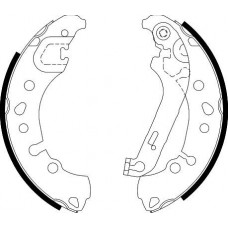 8DB 355 038-011 HELLA PAGID Комплект гальмівних колодок