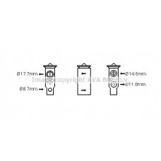 DN1380 AVA QUALITY COOLING Розширювальний клапан кондиціонера