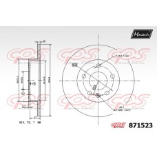871523 MAXTECH Гальмівний диск