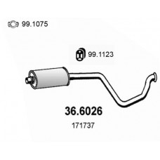 36.6026 ASSO Середній глушник вихлопних газів