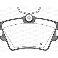 BPA0591.00 OPEN PARTS Комплект гальмівних колодок дисковий гальм