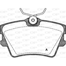 BPA0591.00 OPEN PARTS Комплект гальмівних колодок дисковий гальм