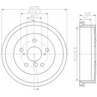 MBD181 MINTEX Гальмівний барабан