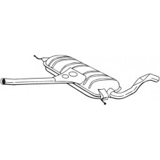283-243 BOSAL Середній глушник вихлопних газів