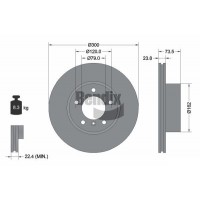 BDS1098HC BENDIX Braking Гальмівний диск