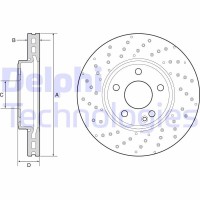 BG4657C DELPHI Гальмівний диск