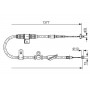1 987 477 842 BOSCH Тросик, cтояночный тормоз