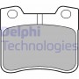 LP1051 DELPHI Комплект гальмівних колодок дисковий гальм