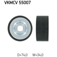 VKMCV 55007 SKF Паразитный / ведущий ролик, Поліклиновий ремінь