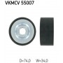 VKMCV 55007 SKF Паразитный / ведущий ролик, Поліклиновий ремінь