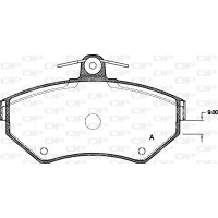 BPA0631.10 OPEN PARTS Комплект гальмівних колодок дисковий гальм