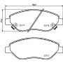 8DB 355 025-631 HELLA PAGID Комплект гальмівних колодок дисковий гальм
