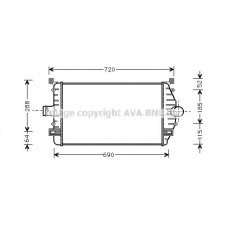 Интеркулер AVA QUALITY COOLING RT4277