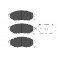 KBP-1011 KAVO PARTS Комплект гальмівних колодок дисковий гальм