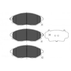 KBP-1011 KAVO PARTS Комплект гальмівних колодок дисковий гальм
