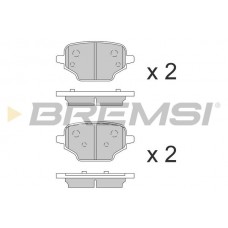 BP3863 BREMSI Комплект гальмівних колодок дисковий гальм
