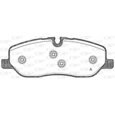 BPA1158.00 OPEN PARTS Комплект гальмівних колодок дисковий гальм