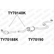 TY70140K VENEPORTE Катализатор