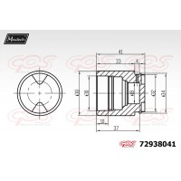 72938041 MAXTECH Поршень корпус скоби гальма