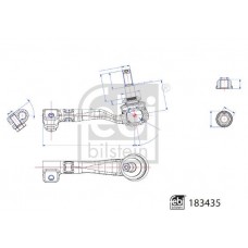 183435 FEBI BILSTEIN Наконечник поперечної кермової тяги