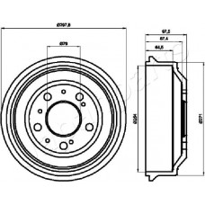 TA-0605 JAPANPARTS Гальмівний барабан