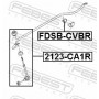 2123-CA1R FEBEST Тяга стійка стабілізатор