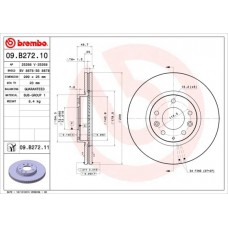 09.B272.10 BREMBO Гальмівний диск