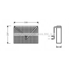 VOV106 AVA QUALITY COOLING Випарник кондиціонера