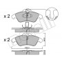 22-0256-0 METELLI Комплект гальмівних колодок дисковий гальм
