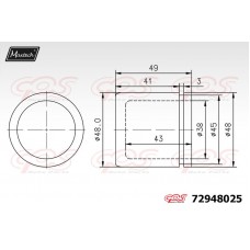 72948025 MAXTECH Поршень корпус скоби гальма