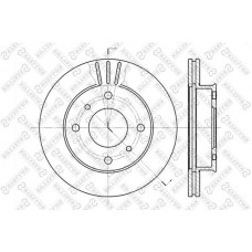 6020-2230V-SX STELLOX Гальмівний диск