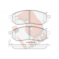 RB1876 R BRAKE Комплект гальмівних колодок дисковий гальм
